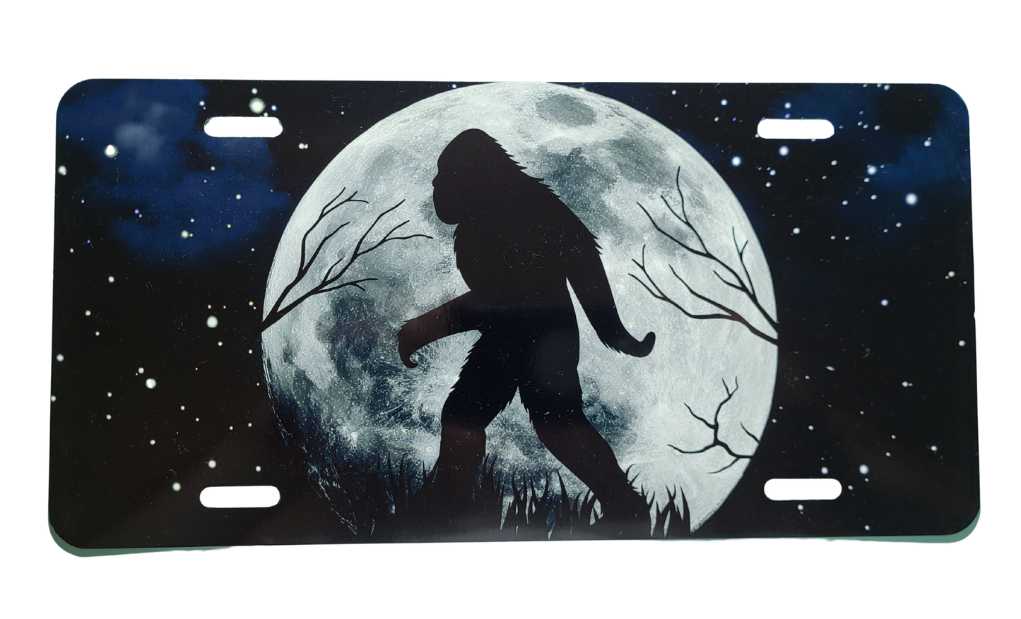 Big Foot with Moon License Plate