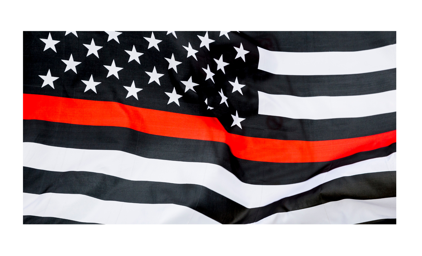 Thin Red Line Firefighters License Plate 6x12