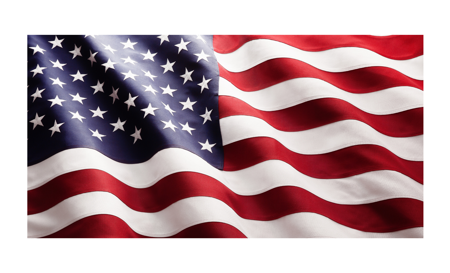 American Flag License Plate 6x12