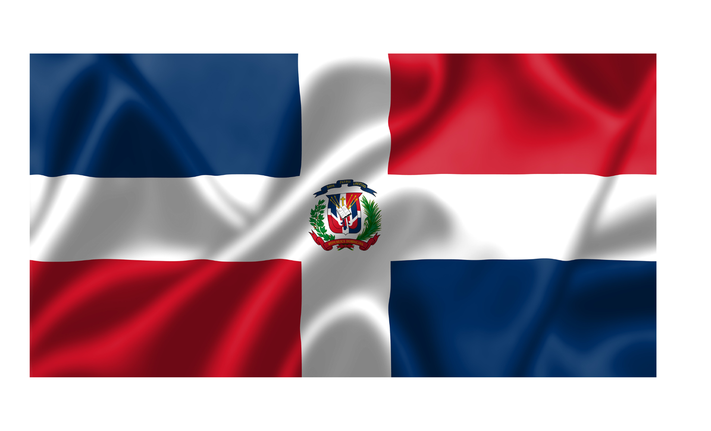 Dominican Flag License Plate 6x12