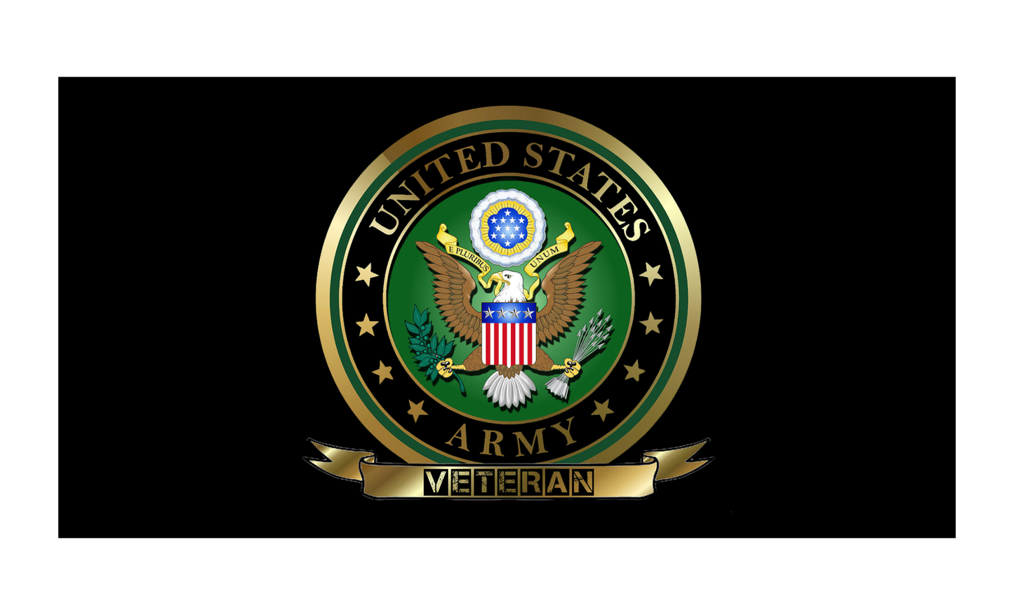 U.S. Army Veteran License Plate 6x12