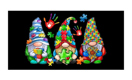 Autism Colorful Knome License Plate 6x12