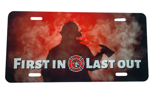 Fireman License Plate