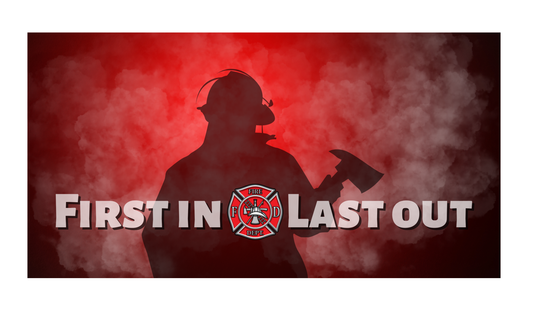 Fireman License Plate 6x12