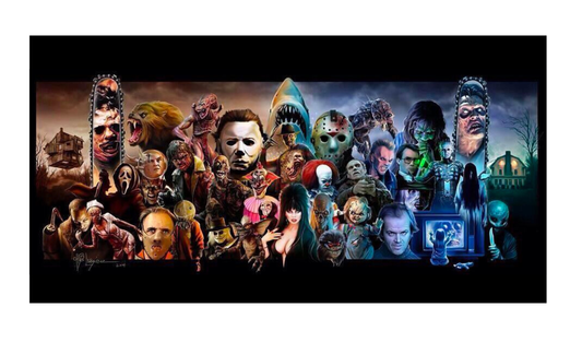 Horror Movies Characters License Plate 6x12