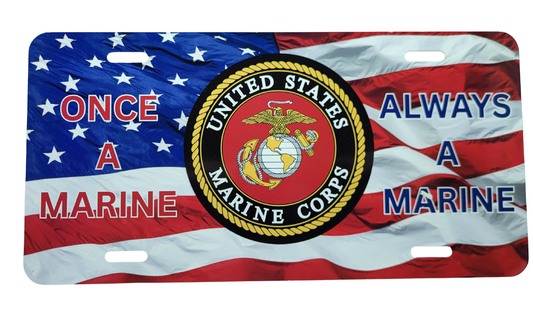 US Marine Corps License Plate