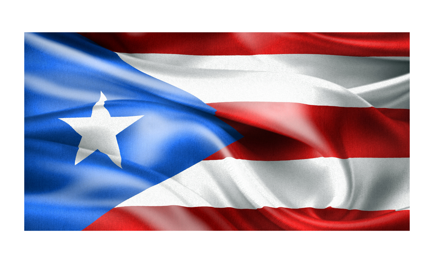Puerto Rico Flag License Plate 6x12