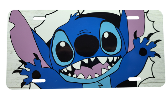 Stitch License Plate