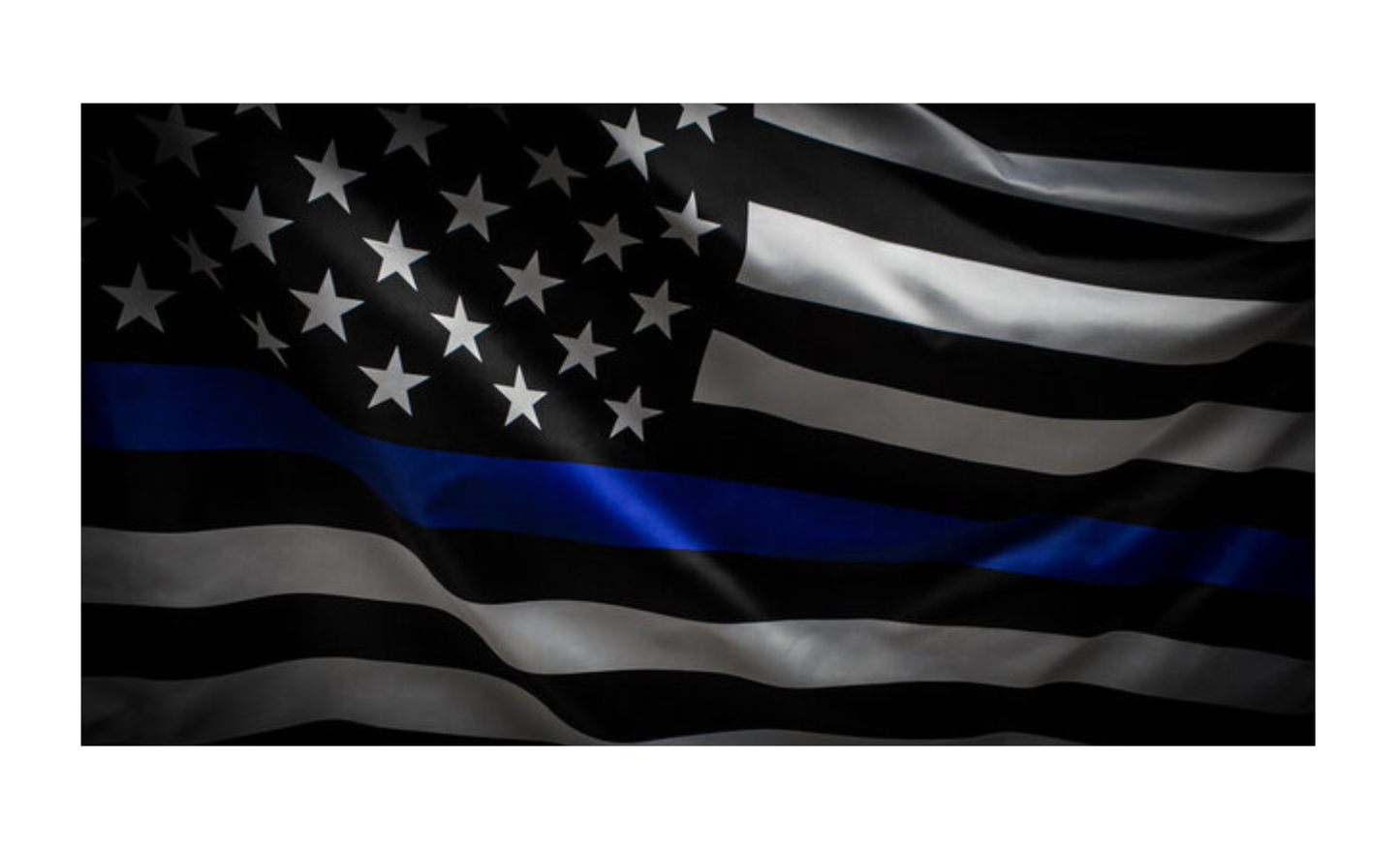 Thin Blue Line Law Enforcement License Plate 6x12