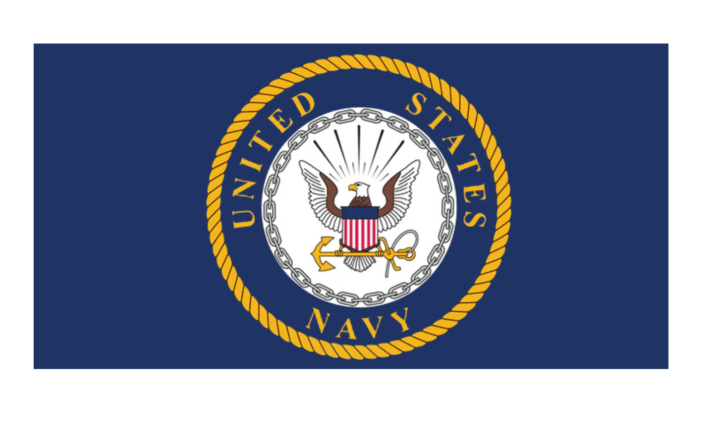 U.S. Navy License Plate 6x12